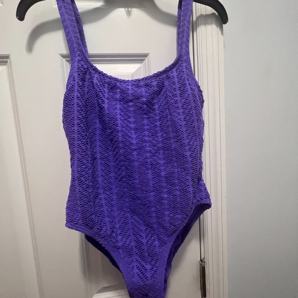 Catalina size 14 purple swimsuit